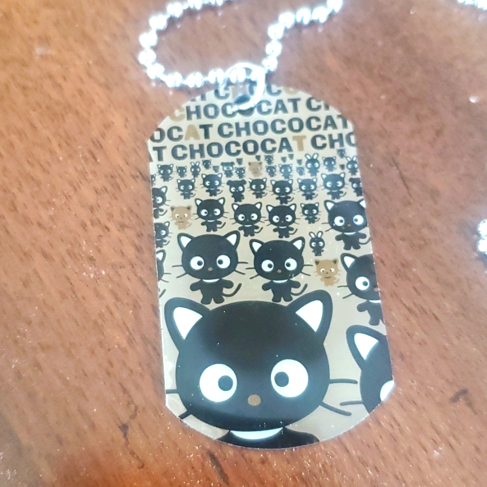 Vintage Chocolat Cat Necklace